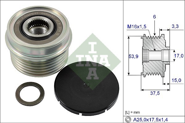 INA 535 0223 10 Sistem roata libera, generator