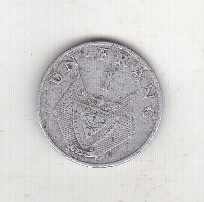 bnk mnd Rwanda 1 franc 1974 foto