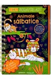 Animale salbatice. Scratch Art. Neon