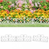 Gossi borduri de gazon, 17 buc., alb, 10 m, pp