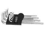 Set chei Torx&Acirc;&reg; 9 piese o&Aring;&pound;el crom-vanadium NEO TOOLS