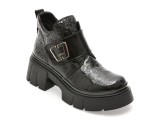 Ghete GRYXX negre, 387632, din piele naturala lacuita