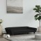 Gossi pat de caini, negru, 100x50x21 cm, catifea