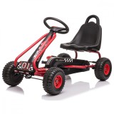 Cumpara ieftin Kart cu pedale pentru copii G201 Kidscare, culoare rosu, frana de mana, pentru 3-6 ani, scaun reglabil for Your BabyKids