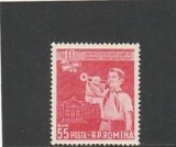 ROMANIA 1958 LP 467 - 10 ANI DE LA REFORMA INVATAMANTULUI MNH
