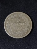 Franța 1838 A - 5 franci - monedă de argint, Europa