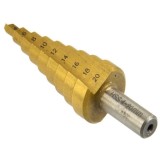 Cumpara ieftin Burghiu conic in trepte, acoperit cu titan, din otel, 4-20 mm