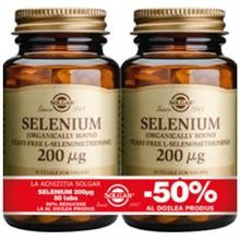 Selenium 200mcg Solgar 50tbl 1+1-50% Cod: 29878 foto