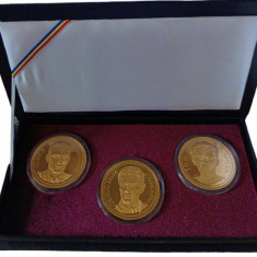 Medalii de colectie placate cu aur MARI EROI LEGIONARI