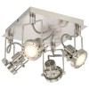 VidaXL Spot luminos cu 4 direcții, argintiu, GU10 281447