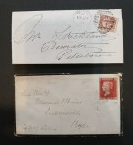 GB-ANGLIA,lot,clasice, 2 plicuri stampilate, Stampilat