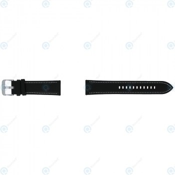 Samsung Galaxy Watch 3 45 mm (SM-R840 SM-R845) Set curea mărime M/L 2mm piele neagră GH98-45536A