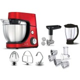 Robot de bucatarie, Tefal, QB516G38 KTM MCG, Rosu/Argintiu