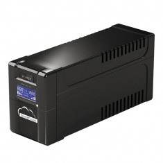 UPS SilverCloud SafePC 650AVR putere 360W ecran LCD software monitorizare PC foto