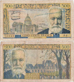 1954 (7 I), 500 francs (P-133a.1) - Franța!