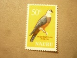 Timbru Nauru 1966 - Pasare , val. 50c, Nestampilat