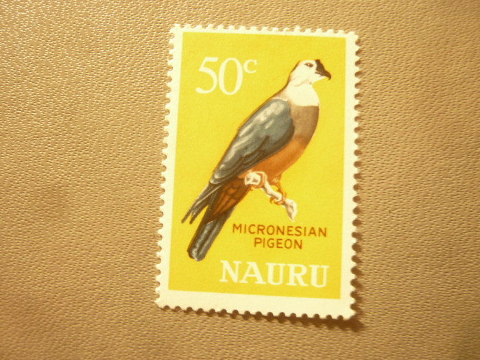 Timbru Nauru 1966 - Pasare , val. 50c