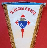 Fanion fotbal - REAL CLUB CELTA DE VIGO (Spania) dimensiuni mari 46X24 cm