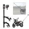 Set prindere motocicleta: selfie stick + 2x clema dubla camere Insta360 X2 X3 X4