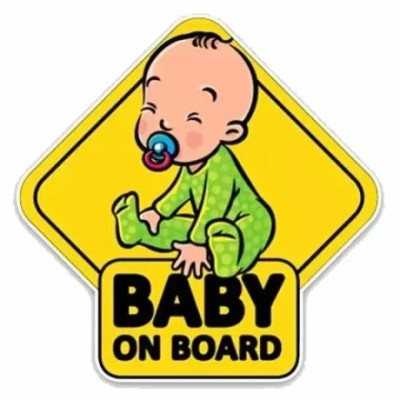 Autocolant Baby on Board 15x11cm Type-1 Garage AutoRide foto