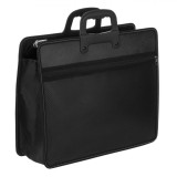 Servietă Documente, Fără Brand, Negru, 39x3x32cm, 5 Compartimente, Manere Scurte, Oem