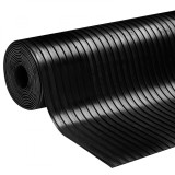 Covor antiderapant din cauciuc, linoleum din cauciuc pentru protectie podea auto - model striatii mari, AVEX
