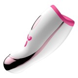 Masturbator cu Incalzire, 7 Moduri Vibratii, 7 Moduri Pulsatii, USB, Alb/Roz, 20 cm, Passion Labs