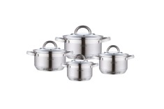 Set oale inox 8 piese Bohmann, 6.5L 3.9L 2.9L,2.1L, 7 straturi, compatibil cu inductie foto