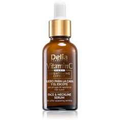 Delia Cosmetics Vitamin C ser stralucire cu vitamina C pentru față și g&acirc;t 30 ml