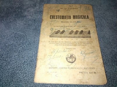 MIH GR POSLLISNICU - CRESTOMATIA MUZICALA PENTRU CLASA I foto