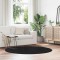 vidaXL Covor shaggy cu pom &icirc;nalt, NAVARRA, negru, 160x160cm, poliester