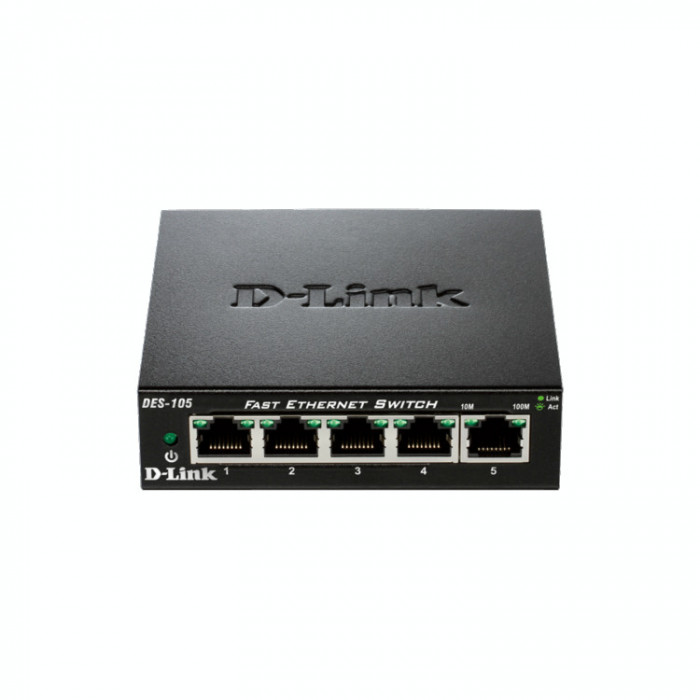 Switch D-Link DES-105, 10/100 Mbps