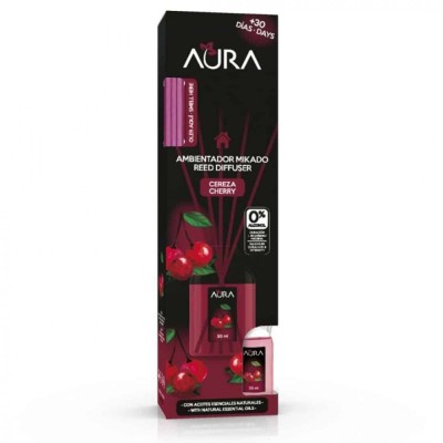 Odorizant camera 0% alcool Aura - Cirese 30 ml foto