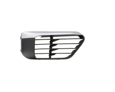 Grila bara fata BMW X1 (F48), 06.2015-, fata, partea dreapta, cu material argintiu foto