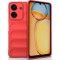 Husa wave, compatibila cu xiaomi redmi 13c, Grip Anti-Soc, Tpu, Pure Red