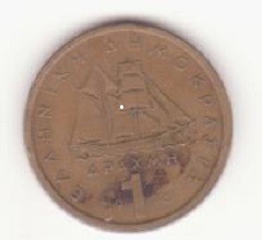 Grecia 1 drachma 1976 -Constantine Karanis foto