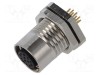 Conector M12 soclu mamă 12 pini 1,5A 30V IP67 drept THT LUTRONIC