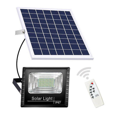 Proiector LED 800W, panou solar, telecomanda foto