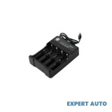Incarcator acumulatori 4.2v li-ion 18650 cu 4 porturi la usb cod: bh-042100-04u Alta marca Alt model #7