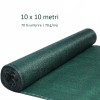 Plasa Umbrire Verde 10x10m, 70 g/mp, Grad 70%, Protectie Solara Plante, Gradina, Balcon, Terasa