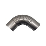 Cumpara ieftin Cot burlan din tabla pentru evacuare fum, pe rotund, gri mat, 120 mm