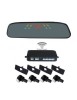 Senzori parcare cu display in oglinda wireless S306W tip OEM de 16.5mm Argintiu