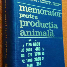 Memorator pentru productia animala - Dinu, Jurubescu, Georgescu, Feredeanu