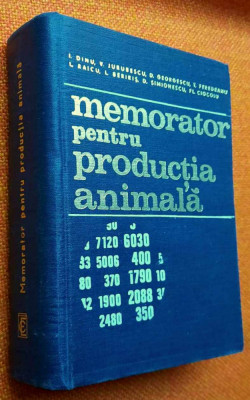Memorator pentru productia animala - Dinu, Jurubescu, Georgescu, Feredeanu foto