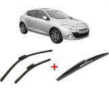 Cumpara ieftin Set 3 stergatoare RENAULT MEGANE III Hatchback Van (BZ) 2008-2015, pentru parbriz si luneta, Bosch Twin