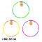 Cerc Hula Hoop, cu led, 60-72 cm, 36 buc/set