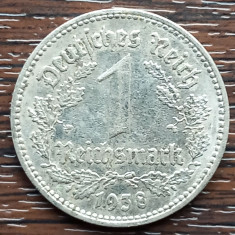 (M2092) MONEDA GERMANIA - 1 REICHSMARK 1938, LIT. E, MAI RARA