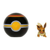 Figurina Pokemon - Clip N Go Eevee 03 &amp; Luxury Ball