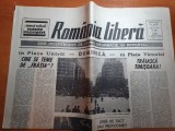 Romania libera 3 aprilie 1990-manifestatie in piata unirii si piata victoriei