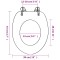 Capace WC, 2 buc., MDF, model stea de mare - 9